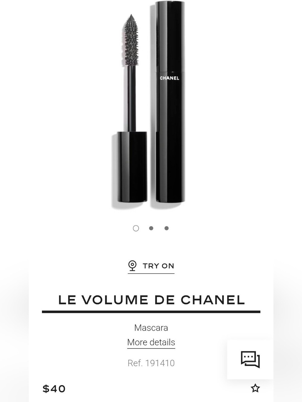 CHANEL Le Volume Mascara 10Noir